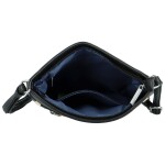 Stylová dámská koženková crossbody kabelka Walida, černá