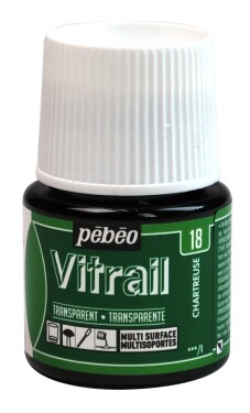 Barva na sklo Pébéo Vitrail - 18 zelená chartreuska