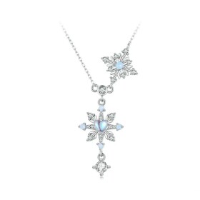 Stříbrný náhrdelník Ledové kouzlo - stříbro 925/1000, Stříbrná 40 cm + 5 cm (prodloužení)