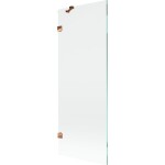 MEXEN/S - Lunar vanová zástěna FIX 70 x 150, transparent, růžové zlato 897-070-000-60-00