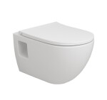 OLSEN SPA - Závěsné WC TIBERA RIMLESS, se sedátkem Soft-close, přiznaná montáž OLKZT1055