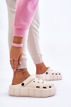 Dámská pěnová platforma Crocs Béžove Beckett 38/39