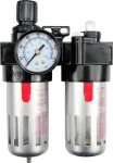 Vorel 81556 / Regulátor tlaku vzduchu 1/2" / max. 10 bar / s filtrem (90 cm3) a přimazáváním (60 cm3) (TO-81556)
