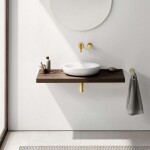 GROHE - Essence Umyvadlová baterie L pod omítku, 2-otvorová instalace, kartáčovaný Cool Sunrise 19967GN1