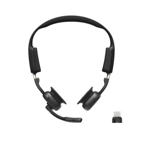 Shokz OpenMeet UC černá / Sluchátka / Open-ear / Bluetooth 5.4 / USB-C adaptér (C610-AC-BK-EU-000)