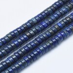 Přírodní lapis lazuli - heishi rondelka - 6 x 3 - 3,5 mm - 1 ks