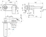 IDEAL STANDARD - Tesi Umyvadlová baterie pod omítku, chrom A6578AA