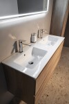 GSI - PURA keramické dvojumyvadlo Slim 122x46cm, bílá ExtraGlaze 8888111