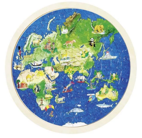 Goki Goki Oboustranné puzzle – Zeměkoule