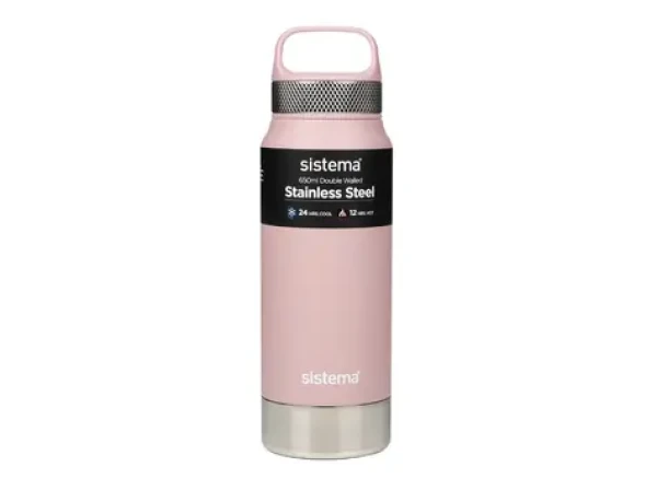 Sistema Hydrate Stainless Steel Nerezová termoska 650 ml růžová (8592001423282)