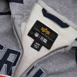 New Era Pánská bunda New England Patriots NFL Alpha Industries MA-1 Full-Zip Fleece Velikost: M