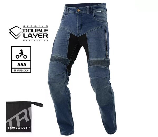 Pánské džíny Trilobite Parado doublelayer Aaa slim fit men jeans blue level 2 - 46 / modrá