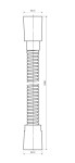 OMNIRES - Sprchová hadice 150 cm, nikl broušený 023-XNI