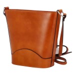 Dámská kožená crossbody Tereza, koňaková NEW