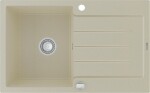 MEXEN - Bruno granitový dřez 1 s odkapávačem 795x495 mm, béžová 6513791010-69