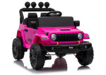 Mamido Elektrické autíčko Jeep Rubicon 24 V 2x200 W růžové