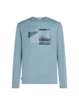Pánské merino triko s dlouhým rukávem ICEBREAKER Mens 150 Tech Lite LS Tee Peak Bal, Flint Blue velikost: L