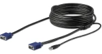 StarTech KVM kabel VGA+USB černý / Kabel / 4,6 m / VGA + USB 2.0 Type A / max. 1920x1200 px (RKCONSUV15)