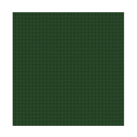 BRIXIES Plus 225.023 Základní podložka na stavění - tmavě zelená 25,5 x 25,5 cm