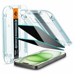 Spigen Glass tR EZ Fit HD Privacy 1 Pack ochranné sklo pro Apple iPhone 15 Plus (AGL07119)