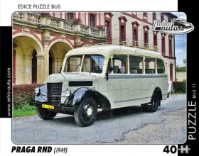 RETRO-AUTA Puzzle BUS č.11 Praga RND (1949)