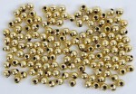 Korálky 6mm, 30g - zlaté