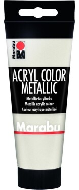 Marabu Acryl Color akrylová barva - bílá metalická 100 ml