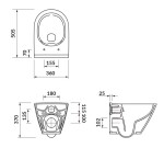 CERSANIT - Set C14 AQUA 50 MECH QF MZ CITY OVAL CO DUR WO ŁW S701-794