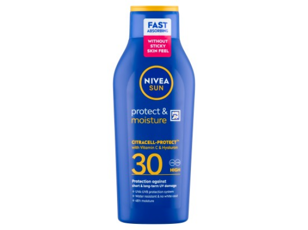 Nivea Sun Protect & Moisture Hydratační mléko na opalování OF 30 400 ml