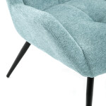 Křeslo ušák, modrá, látka, AK-H9206 BLUE2