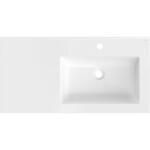 MEXEN - Otis umyvadlo zapuštěné do desky pravá 91 x 46,5, bílá lesk 25189000P