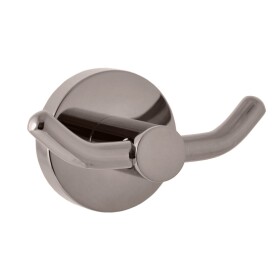 RAV Slezák - COLORADO - Koupelnový doplněk Věšáček dvojitý, Metal Grey - lesklá COA0102MGL COA0102MGL