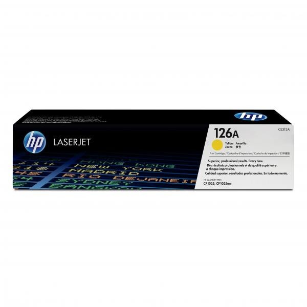 Hewlett-Packard HP CE312A, žlutý (HP 126A) - originální toner