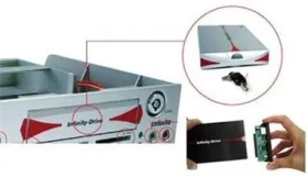 AeroCool Infinity Drive / hliníkový BOX pro 2.5 IDE HDD k zapojení do multifunkčního panelu Infinity (ID012978)