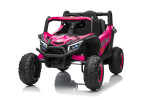 Mamido Elektrické autíčko Buggy Madman růžové | UTV-MX 4x4 | EVA kola | 12V 10Ah | EKO kůže