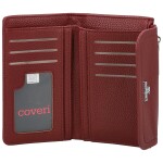 Stylová dámská koženková peněženka Coveri Deana, vínová