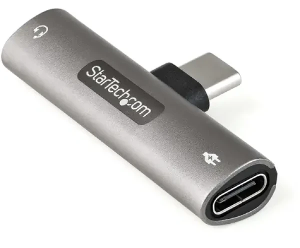 StarTech adaptér USB-C na 3,5mm jack Power Delivery 60W / Adaptér / TRRS sluchátkový konektor / USB-C nabíjení (CDP235APDM)