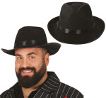 Gangsterský klobouk černý pro dospělé