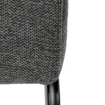 Jídelní židle, šedá, látka, DCL-E2008 GREY2