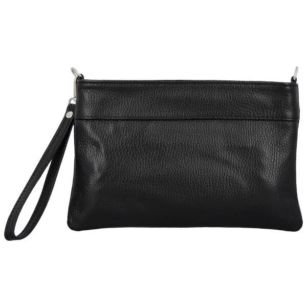 Módní dámská kožená mini crossbody kabelka Kaliopi, černá