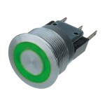 C & K Switches U811J85W3GE223 tlačítko 120 V, 28 V/DC 1 A 1x zap/(zap) červená (š x v) 15.24 mm x 12.70 mm 1 ks Bulk