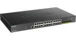 D-Link DGS-1250-28XMP/E / Smart managed switch / 24x PoE+ gigabit / 4x 10G SFP+ / 370W PoE budget