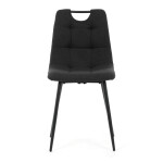 Jídelní židle, černá, látka, DCL-V2017 BK2