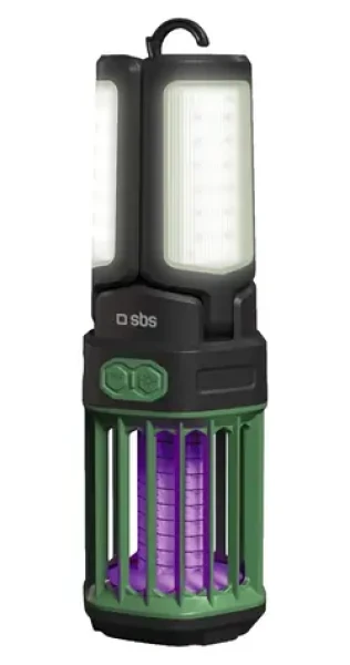 SBS WILD gear / Svítilna proti komárům a powerbanka / 3000 mAh / noční světlo / černá