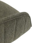 Židle jídelní a konferenční, zelená látka, černé kovové nohy, otočný mechanismus