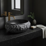 REA - Umyvadlo na desku Mika Gabro Black REA-U0634