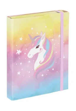 BAAGL Desky na školní sešity A5 Rainbow Unicorn / 17 x 23 x 3 cm (A-35089)