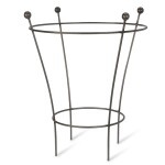 Garden Trading Kovová podpora pro rostliny Flared Plant Support, šedá barva, kov