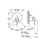 GROHE - Plus Baterie pod omítku pro 2 spotřebiče, supersteel 24060DC3