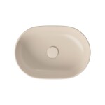 CERSANIT - UMYVADLO NA DESKU MODUO 50 OVÁL, BEIGE MATT, KARTON K116-132